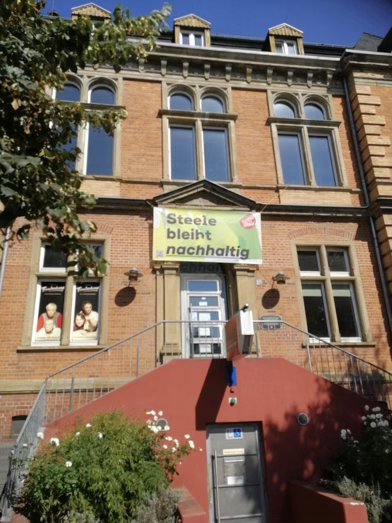 Aktion Lebensregeln. Eingang Grend.